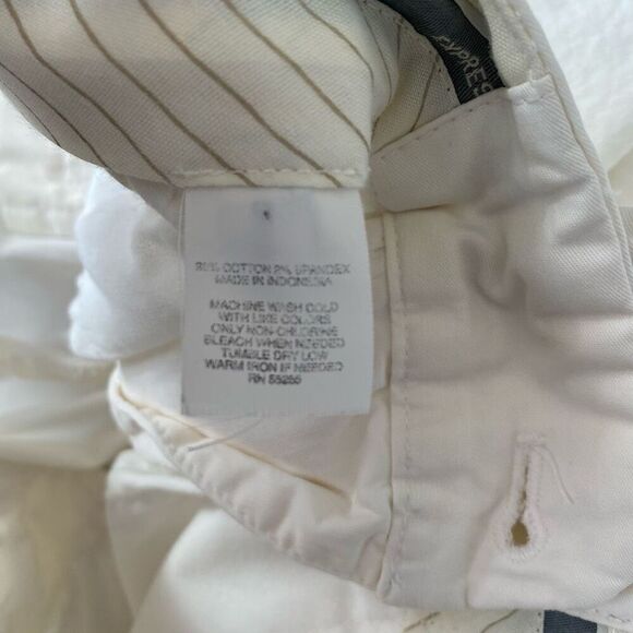 Express Design Studio editor women 10 cotton blend white chino shorts - Picture 5 of 10